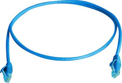 Telegärtner Patchkabel, Kat.5e, ungeschirmt, 1 m, blau (L00000E0068)