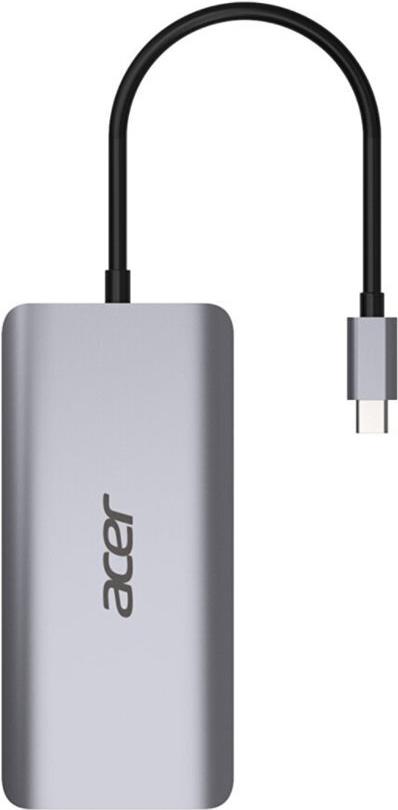 Acer 12-In-1 Type-C Adapter Dockingstation Silber