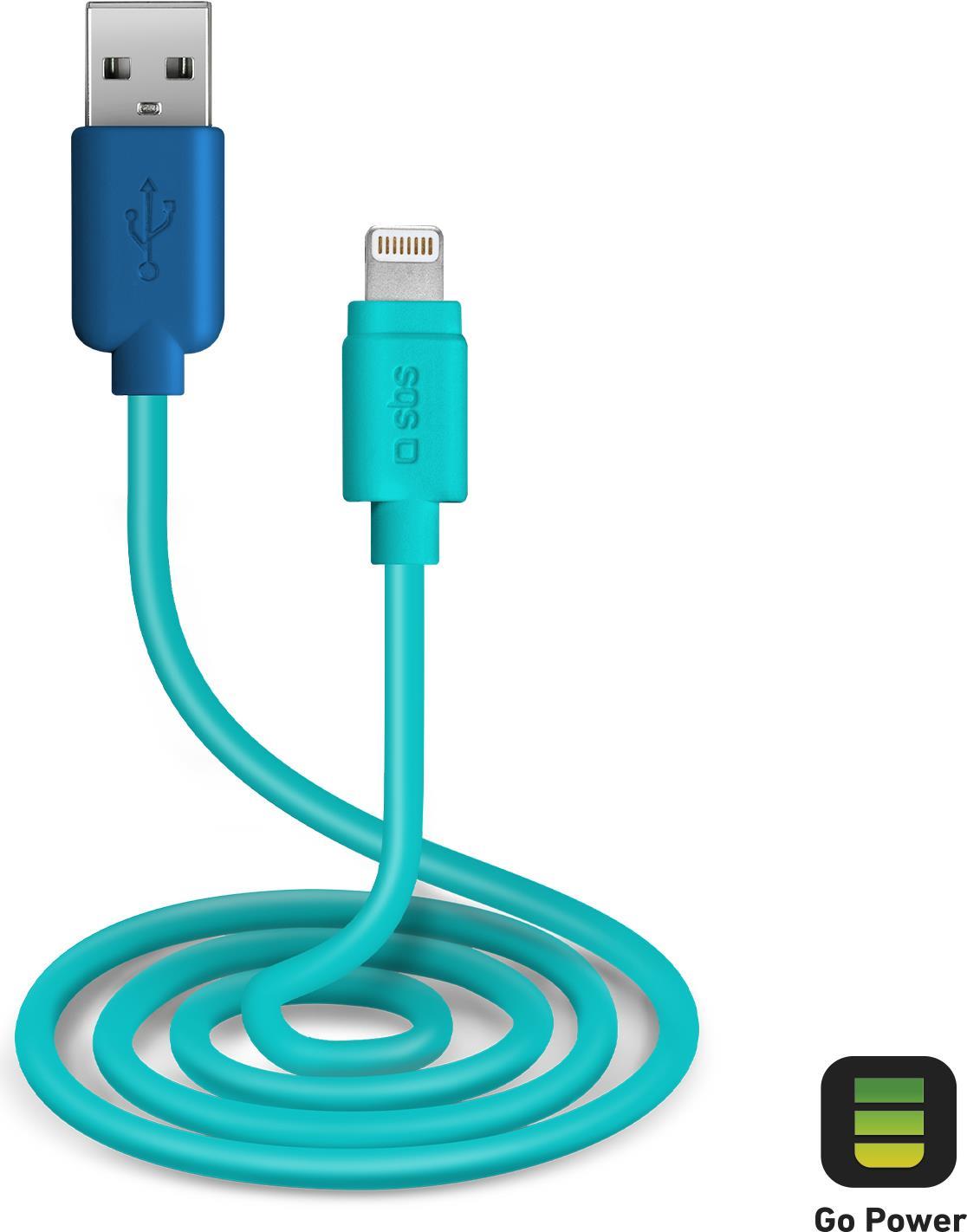 SBS TEPOPCABLELIGB Lightning-Kabel 1 m Blau (TEPOPCABLELIGB)