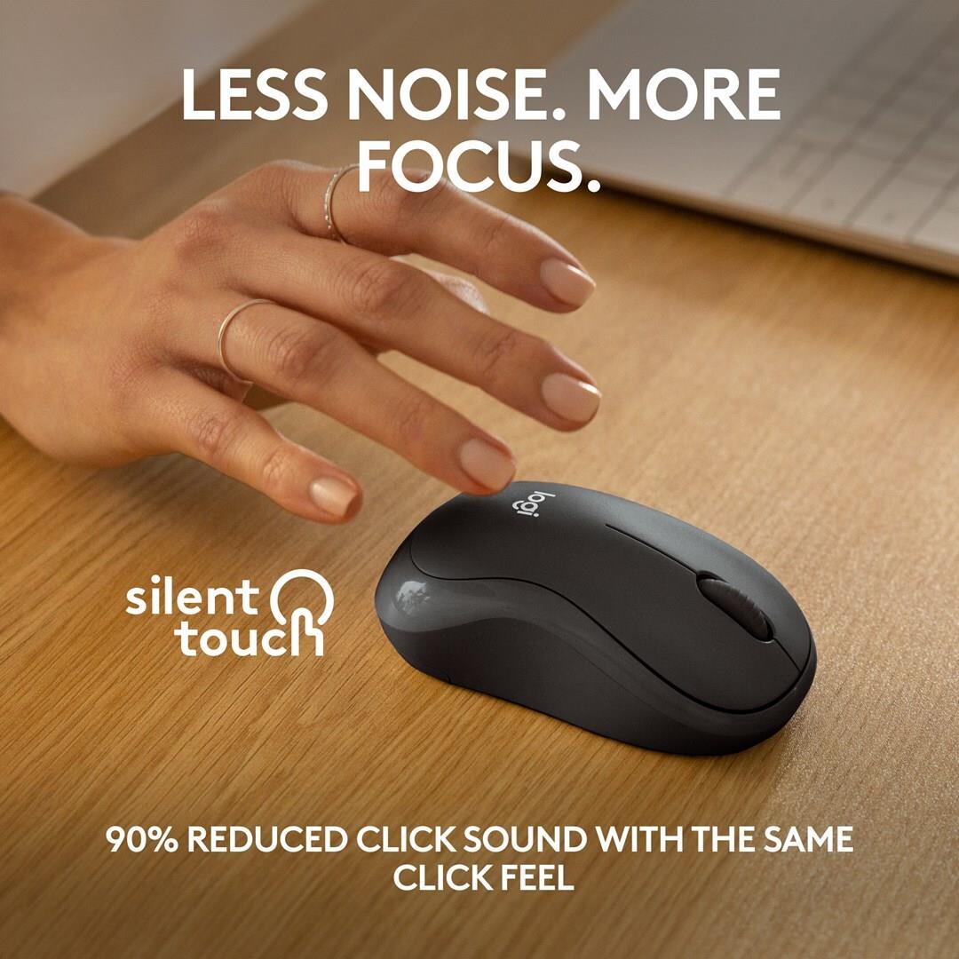 Logitech M240 Silent Bluetooth-Maus Beidhändig Graphite
