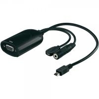 Wentronic Goobay MHL™-Adapter, micro USB (MHL™) > VGA, Schwarz, 0.13 m - Übertragung von Video- und Audiosignalen (31968)