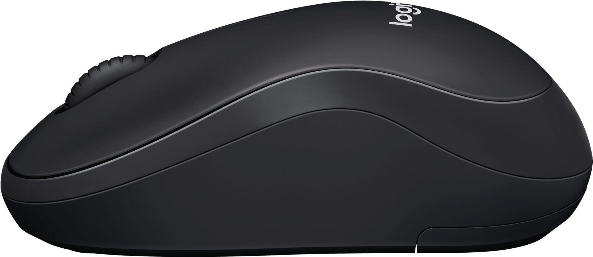 Logitech M220 Silent Maus 2.4 GHz Holzkohlefarben