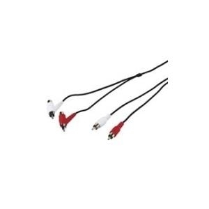 Wentronic Goobay Cinch-Verbindungskabel, 1.5 m - 2x Cinch-Stecker > 2x Cinch-Stecker/Buchse (50214)