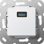 GIRA 568203. Buchsen-Typ: USB. Produktfarbe: Weiß (568203)