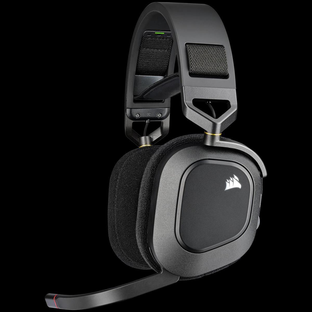 Corsair HS80 RGB Wireless Gaming-Headset, Schwarz