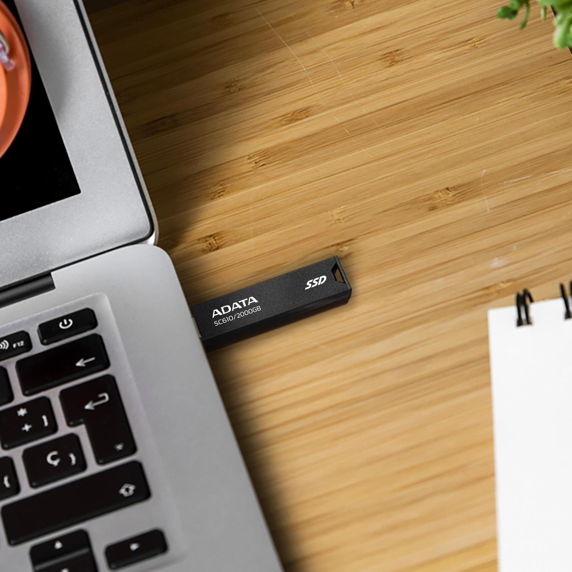 ADATA SC610 1 TB USB 3.2 Gen 2 Schwarz