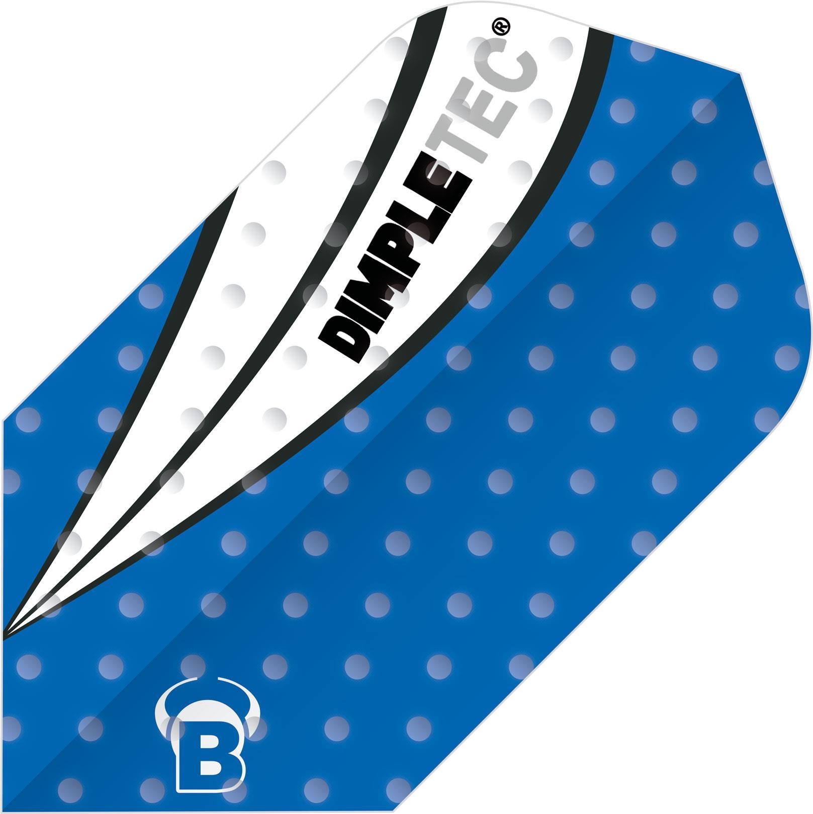 BULL'S 12 BULL'S Dimpletec Blue Flights Slim Shape Slim (50265)