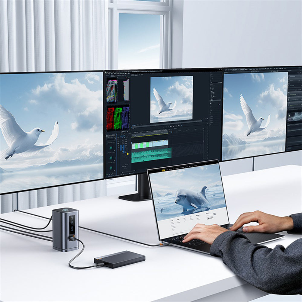 Baseus Spacemate 11-in-1 Dockingstation Grau