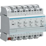 Hager TXA610D. Produkttyp: Auslöser Rollo/Jalousie, Befestigungstyp: DIN-Schienenmontage, Anzahl Kanäle: 10 Kanäle. Eingangsspannung: 230 V, Eingangsfrequenz: 50/60 Hz, Stromstärke: 16 A (TXA610D)