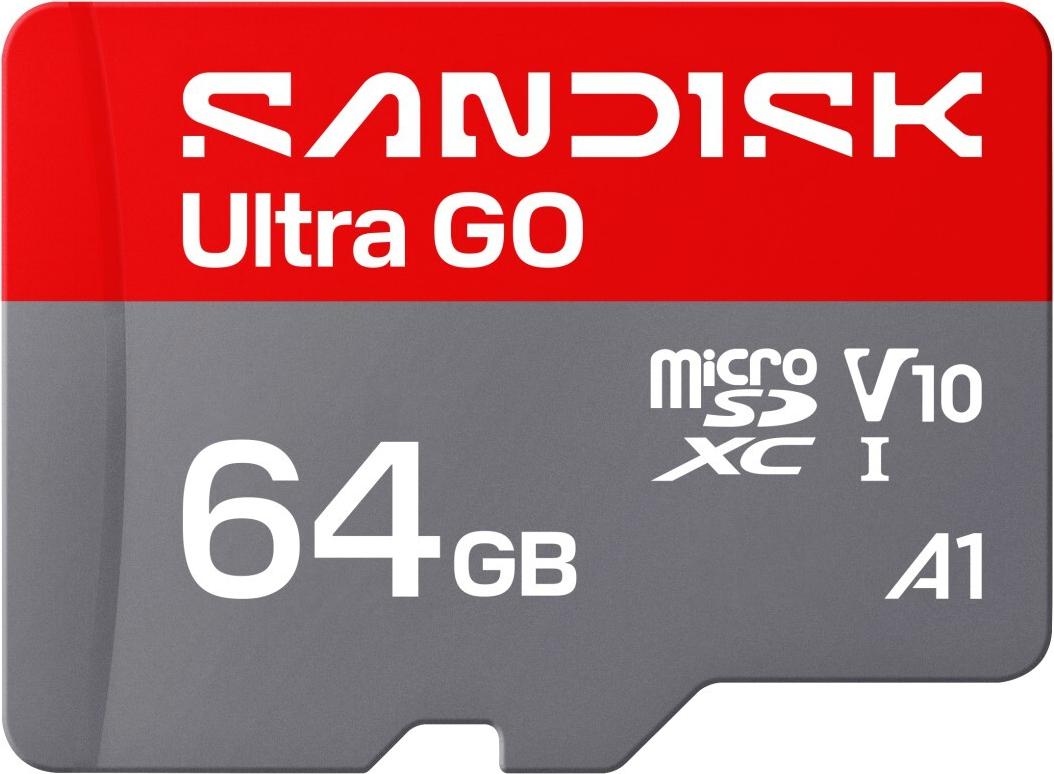 SanDisk Ultra GO microSDXC 64 GB UHS-I V10 A1 bis 140 MB/s Lesen