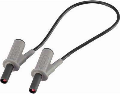 VOLTCRAFT Hochflexible Sicherheits-Messleitung [Lamellenstecker 4 mm - Lamellenstecker 4 mm] 0.25 m Schwarz MSB-501 10 A (VC-8063415)