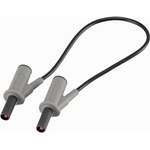 VOLTCRAFT Hochflexible Sicherheits-Messleitung [Lamellenstecker 4 mm - Lamellenstecker 4 mm] 0.25 m Schwarz MSB-501 10 A (VC-8063415)
