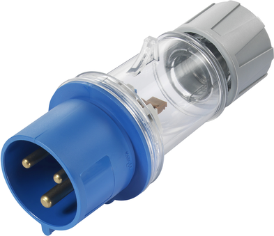 Sygonix SY-5871534 CEE-CARA Stecker 32 A 3polig 230 V/AC IP44 transparent