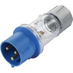 Sygonix SY-5871534 CEE-CARA Stecker 32 A 3polig 230 V/AC IP44 transparent