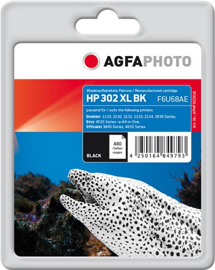 AgfaPhoto Schwarz kompatibel (APHP302XLB)