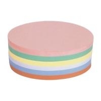 magnetoplan Kommunikationskarten oval, 190 x 110 mm farbig sortiert in:: rosa, grün, gelb, weiß, blau und orange (112501910)