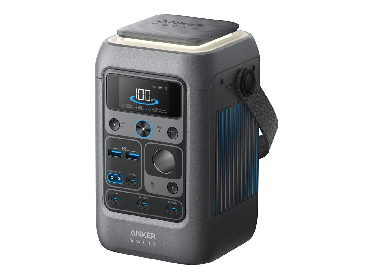 Anker SOLIX C300X DC Tragbare Powerstation 288 Wh 300 W Grau, Schwarz