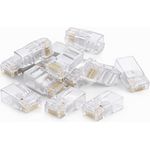 DSIT DANICOM UTP RJ45 CAT5e Pass Through Netzwerkstecker - für flexible und starrleiter Kabel 10 Stück (DC-RJ45-UTP5-PT-10PCE)