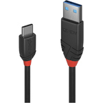 Lindy 0.15m USB 3.2 Typ A an C Kabel, 10GBit/s, Black Line USB Typ A Stecker an C Stecker (36914)