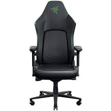 Razer Iskur V2 NewGen Gaming-Stuhl, ergonomisches Design, HyperFlex-Lordosenstütze, 4D-Armlehnen - schwarz/grün (RZ38-04900700-R3G1)