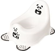 keeeper kids Babytopf "adam panda", weiß mit Aufdruck mit gummierten Füßen, Material: PP - 1 Stück (1864810024100)