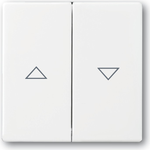 BUSCH-JAEGER Wippe mit Aufdruck 1785JA-84 solo davos/studioweiss Jalousie 1785JA-84 (1751-0-2756)