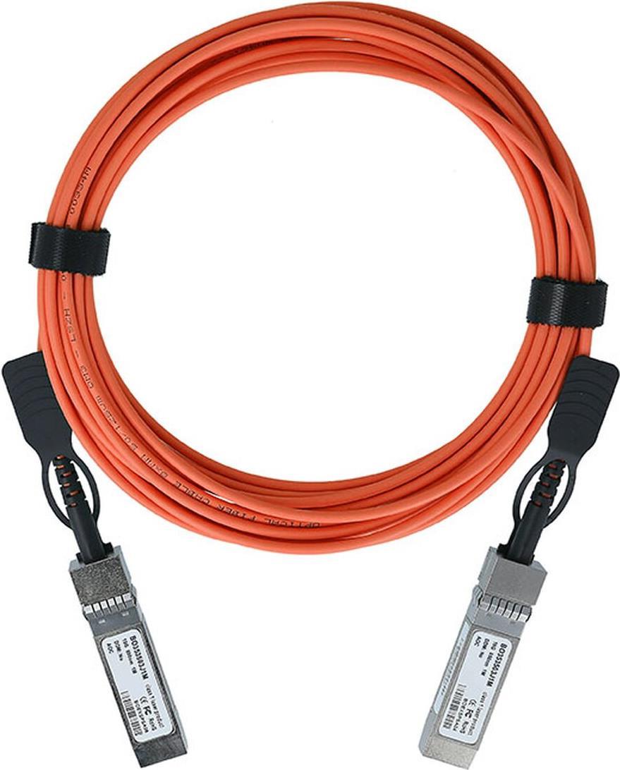 Kompatibles Brocade 10G-SFPP-AOC-2501 BlueOptics© SFP+ Aktives Optisches Kabel (AOC), 10GBASE-SR, Ethernet, Infiniband, 25 Meter (10G-SFPP-AOC-2501-BO)