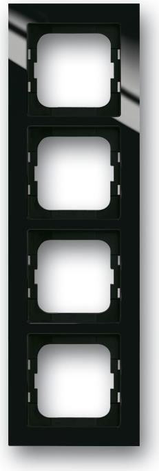 Busch-Jaeger 1754-0-4412. Produktfarbe: Schwarz, Design: Schraubenlos, Markenkompatibilität: Busch-Jaeger. Breite: 91 mm, Höhe: 304 mm, Dicke: 1,1 cm (2CKA001754A4412)