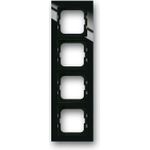 Busch-Jaeger 1754-0-4412. Produktfarbe: Schwarz, Design: Schraubenlos, Markenkompatibilität: Busch-Jaeger. Breite: 91 mm, Höhe: 304 mm, Dicke: 1,1 cm (2CKA001754A4412)