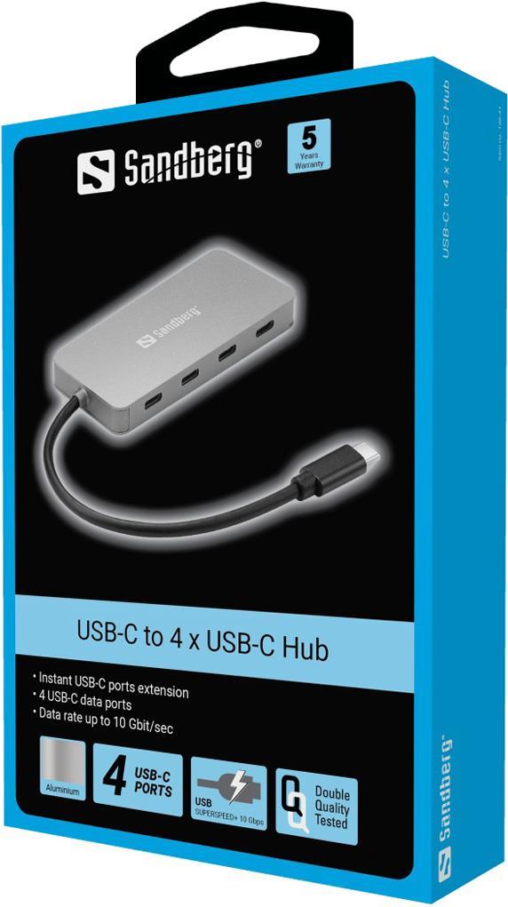 Sandberg Hub 4 x USB-C (136-41)