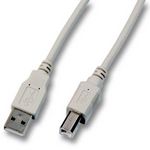 EFB-Elektronik USB 2.0 Anschlusskabel A-B, 1,8m, grau, Classic (K5255.1,8)