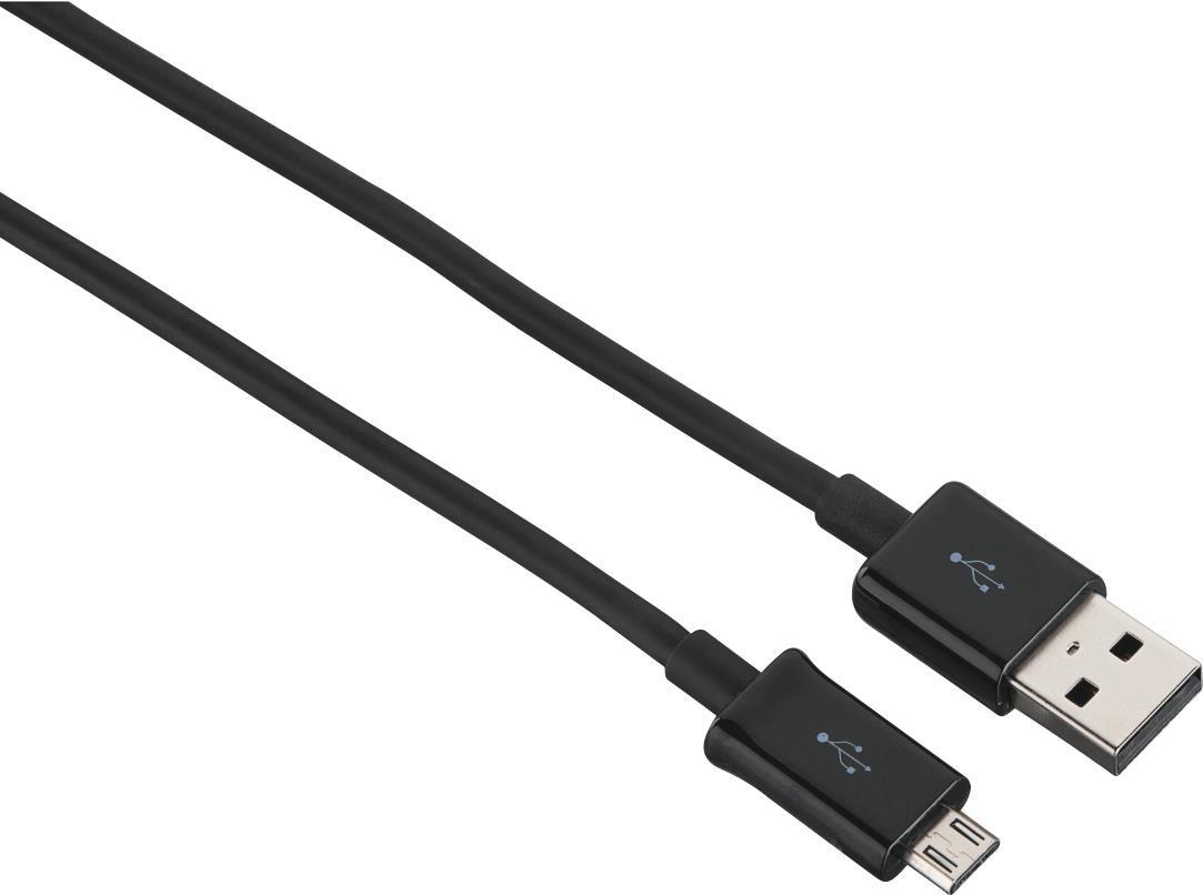 Hama 00200904 USB Kabel 0,9 m USB 2.0 USB A Micro-USB B Schwarz (00200904)