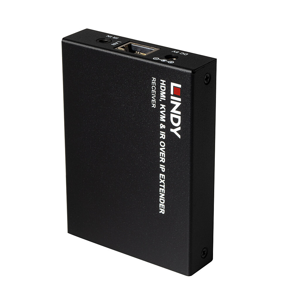 Lindy HDMI, KVM & IR over IP Extender Empfänger 150 m bis 1080p Schwarz
