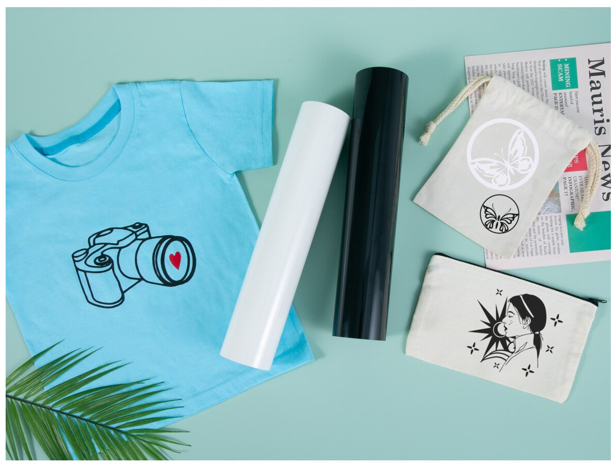 LOKLiK Heat Transfer Vinyl Basic Hitzetransfervinyl 305 x 1800 mm Glänzend Weiß