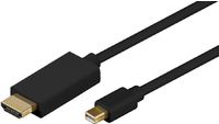 Microconnect MDPHDMI1B-4K 1m Mini DisplayPort HDMI Type A (Standard) Schwarz Videokabel-Adapter (MDPHDMI1B-4K)