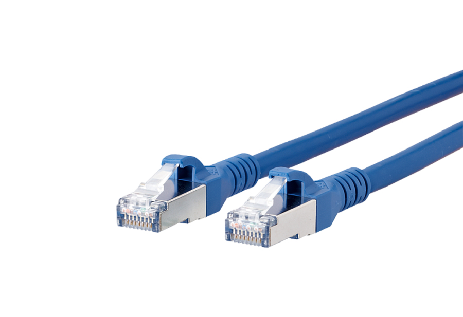 METZ CONNECT 1308450544-E Cat6a S/FTP Netzwerkkabel 0,5 m Blau