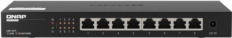 QNAP QSW-1108-8T, 8 port 2.5Gbps auto negotiation (2.5G/1G/100M), unmanagement switch (QSW-1108-8T)