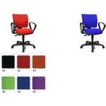 Topstar Bürodrehstuhl "U 127,00cm (50"), blau Maße: (B)460 x (T)450 x (H)420 - 550 mm, Lehnenhöhe: 400 mm (8070-BC6)