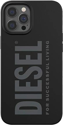 Diesel Silicone Case Black, for Apple iPhone 12 Pro Max, 44278 (44278)