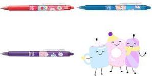 PILOT Tintenroller FRIXION BALL CLICKER 07 Fancy Winter hellblau, Sonderedition Sweet Paradise, Schaftfarbe:hellblau - 1 Stück (PNJ687044)