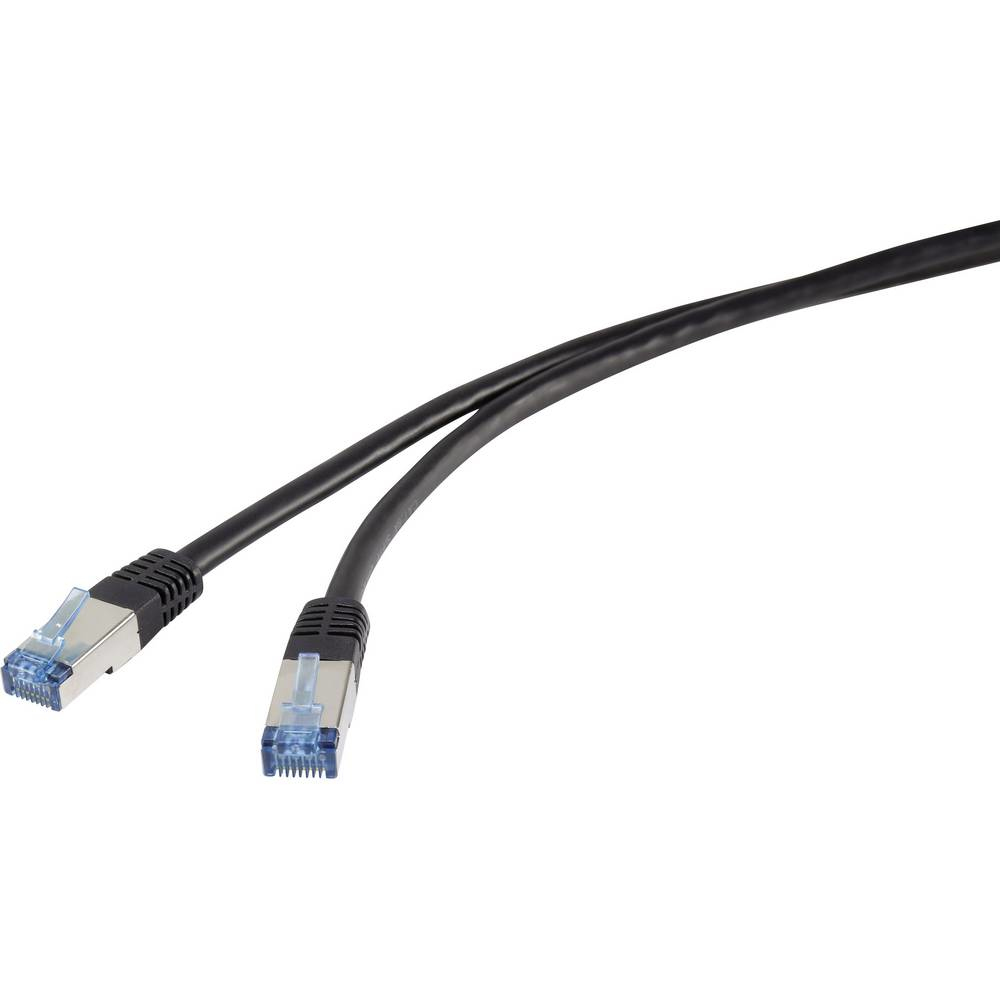 Renkforce RF-4673690 Netzwerkkabel 5 m Cat6a S/FTP (S-STP) Schwarz