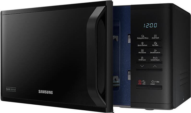 Samsung MS23K3513AK Mikrowelle Arbeitsplatte Solo-Mikrowelle 23 l 800 W Schwarz (MS23K3513AK)