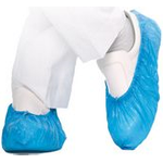 HYGOSTAR CPE-Überschuh "HYGOMAT", blau, Stärke: 0,06 mm Einheitsgröße, zum Überziehen beim Betreten von Reinräumen, - 1 Stück (2850H)