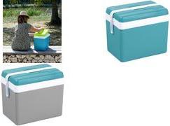EDA Kühlbox, Kunststoff, 35 Liter, grau / lagunenblau Box: grau / Deckel: lagunenblau, - 1 Stück (019762 G/B.LA)