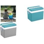 EDA Kühlbox, Kunststoff, 35 Liter, grau / lagunenblau Box: grau / Deckel: lagunenblau, - 1 Stück (019762 G/B.LA)