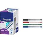 Pelikan Kugelschreiber Hang stick, farbig sortiert transparenter Einwegkugelschreiber, weiche, ölbasierte - 1 Stück (400197418)