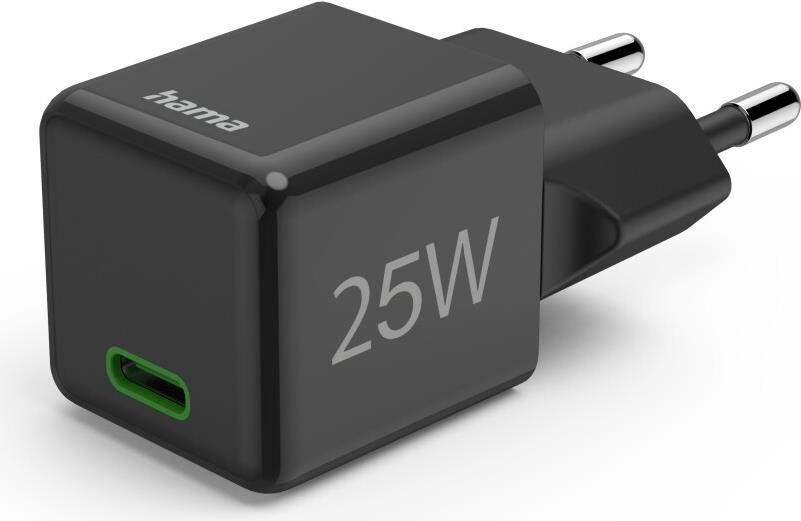 Hama Schnellladegeraet USB-C PD/Qualcomm Super-Mini-Charger 25 W (00201985)