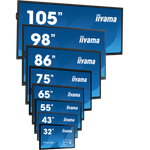iiyama TE8612MIS-B3AG Signage-Display Kiosk-Design 2,18 m (86") LCD WLAN 400 cd/m² 4K Ultra HD Schwarz Touchscreen Eingebauter Prozessor Android 11 24/7 (TE8612MIS-B3AG)