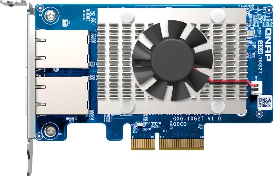 QNAP QXG-10G2T Netzwerkkarte PCIe 3.0 x4 2x 10 Gigabit Ethernet Low-Profile Grün