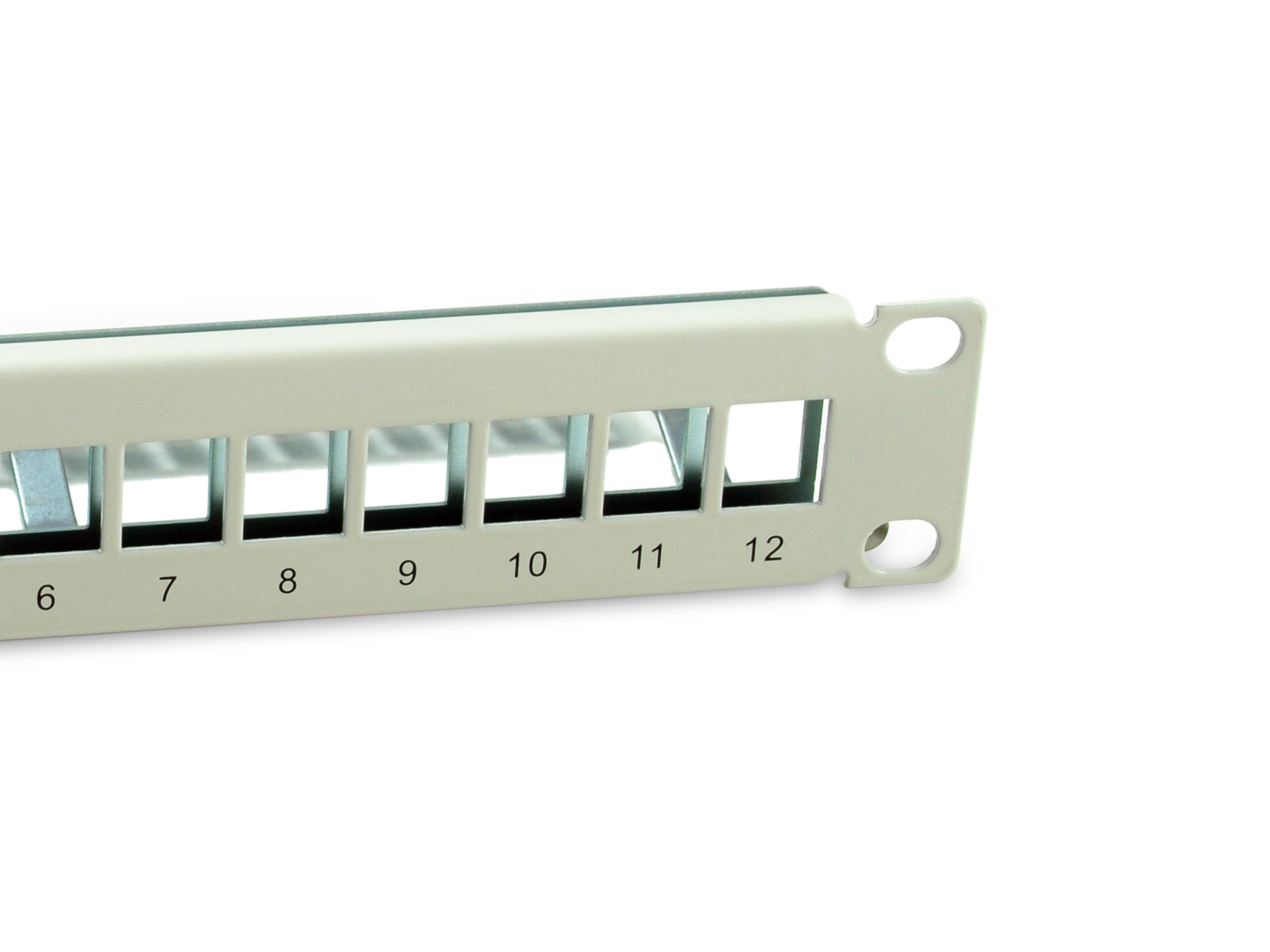 equip Patch Panel 12 Ports 10" 1U FTP Hellgrau